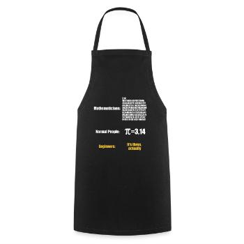 Physik Mathe Ingenieur Mathematiker Physiker - Kochschürze - Schwarz - Vorne - AI Model Male 185 dark (185cm)