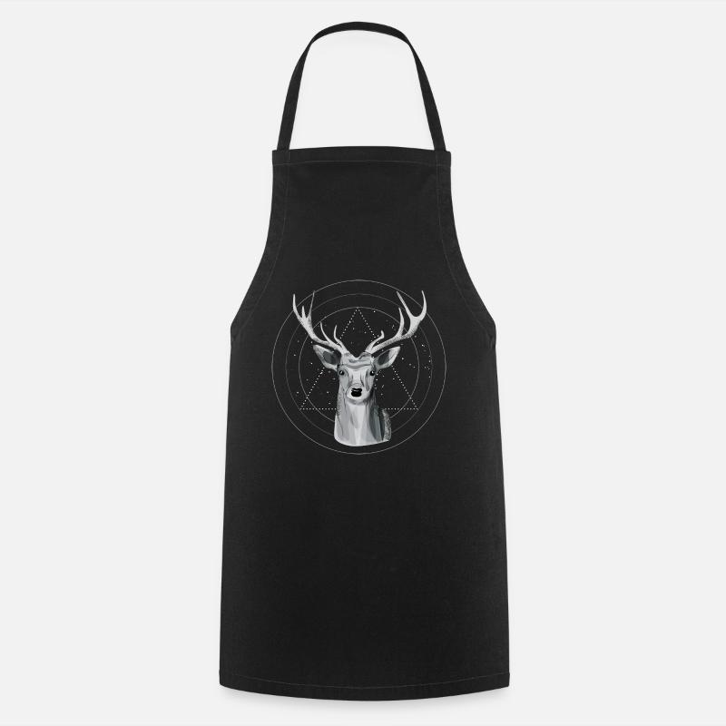 Cerf céleste - Tablier de cuisine - noir