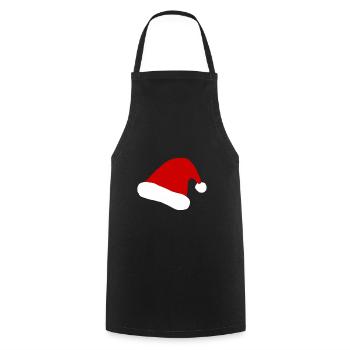 Christmas hat Christmas XMas Christmas X-Mas - Cooking Apron - black - Front - AI Model Male 185 dark (185cm)