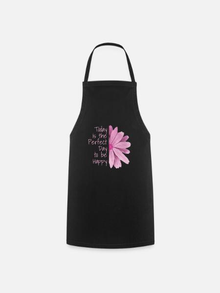 fleur - Tablier de cuisine - noir