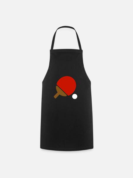 Table tennis table tennis table tennis bats - Cooking Apron - black
