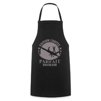 Parfait bricoleur - Tablier de cuisine - noir - Devant - AI Model Male 185 dark (185cm)