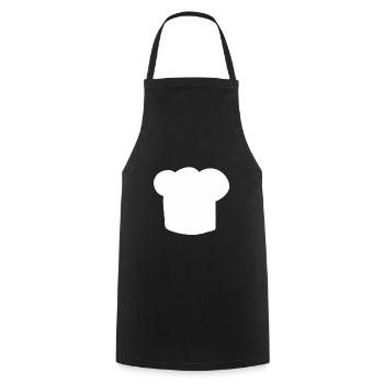 Chef hat cook baker hobby chef gift cooking - Cooking Apron - black - Front - AI Model Male 185 dark (185cm)