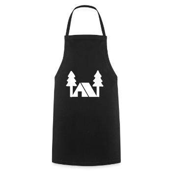 Camping Gift Camping Nature Camping Holiday Tent - Cooking Apron - black - Front - AI Model Male 185 dark (185cm)