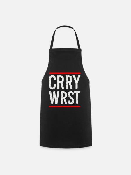Currywurst Design im HipHop Style - Kochschürze - Schwarz