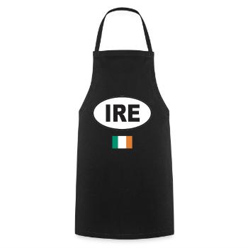 Iteland - Cooking Apron - black - Front - AI Model Male 185 dark (185cm)