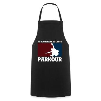 Parkour Running Gift - Cooking Apron - black - Front - AI Model Male 185 dark (185cm)