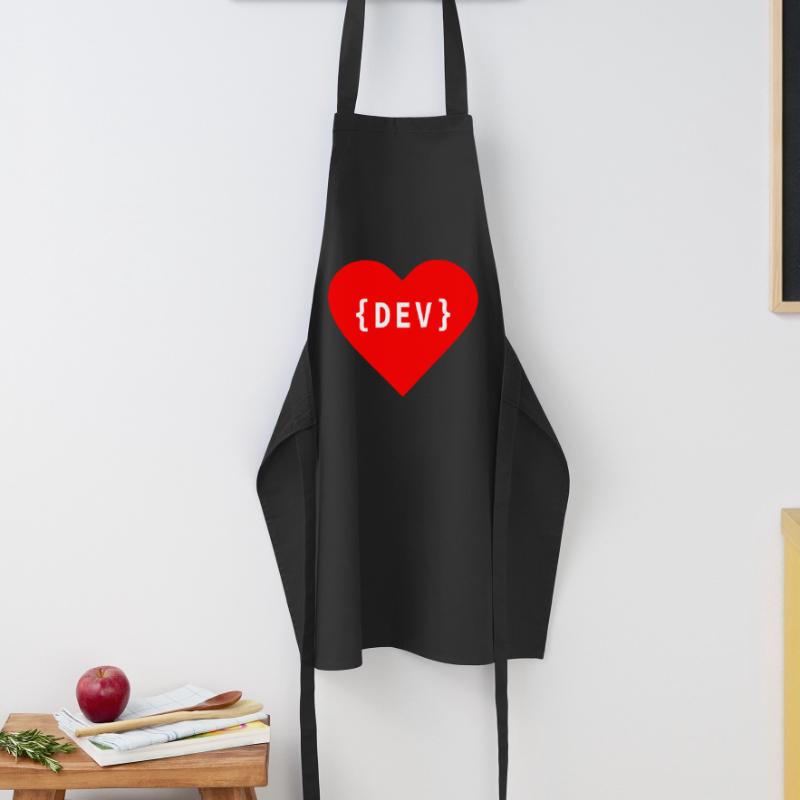 Software Developer, Liebe Code DEV Développeur Tag Tablier de cuisine