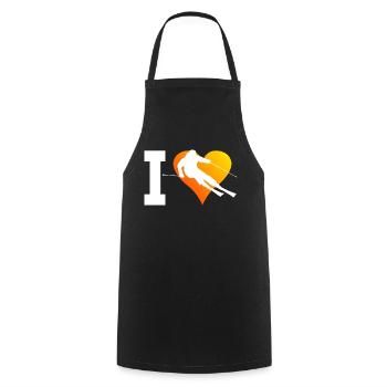 Men's Freestyle Skiers Skiing Skiers Skiers - Cooking Apron - black - Front - AI Model Male 185 dark (185cm)