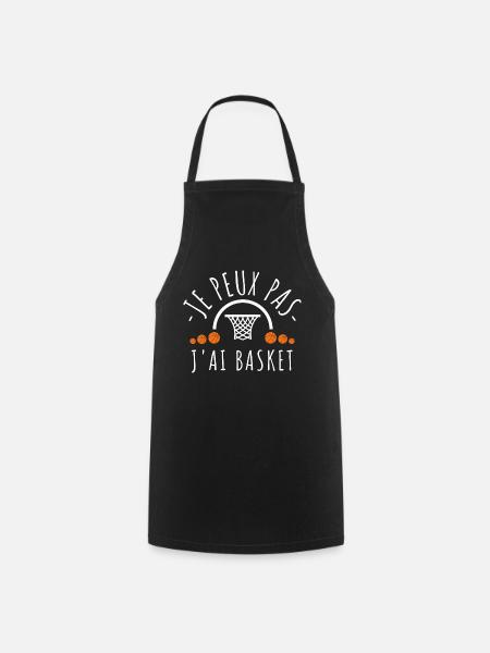 Je peux pas j ai basket - Tablier de cuisine - noir