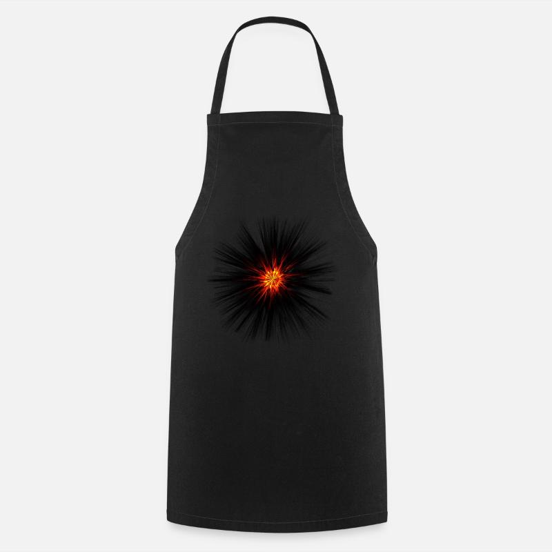 Dunkle Explosion - Kochschürze - Schwarz
