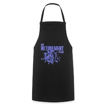 Drôle de photographe Mon t-shirt de plan de retraite - Tablier de cuisine - noir - Devant - AI Model Male 185 dark (185cm)