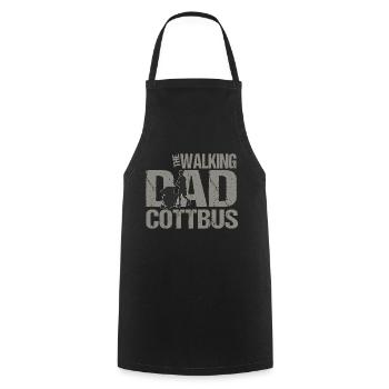 Le papa qui marche Cottbus - Tablier de cuisine - noir - Devant - AI Model Male 185 dark (185cm)