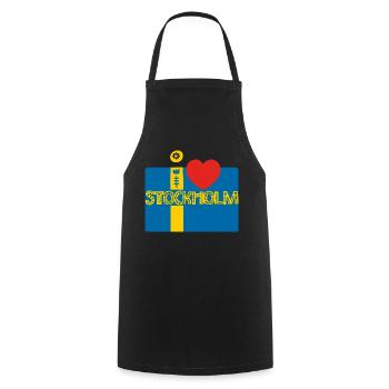 stockholm - Cooking Apron - black - Front - AI Model Male 185 dark (185cm)
