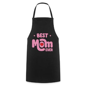 Best mom ever - Cooking Apron - black - Front - AI Model Male 185 dark (185cm)