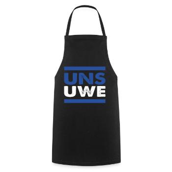 Uns Uwe Hamburg Erinnerung - Tablier de cuisine - noir - Devant - AI Model Male 185 dark (185cm)