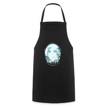 Inspiring saying Trees Philosophy Forest Quote - Cooking Apron - black - Front - AI Model Male 185 dark (185cm)