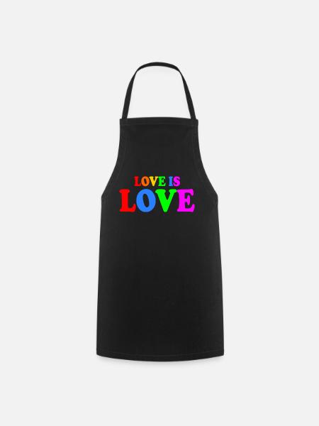 Love is love - Kochschürze - Schwarz