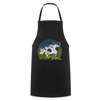 Taureau - Tablier de cuisine - noir - Devant - AI Model Male 185 dark (185cm)
