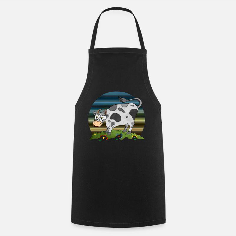 Stier - Kochschürze - Schwarz