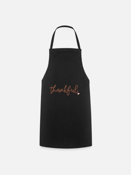 Thanksgiving thankful - Kochschürze - Schwarz