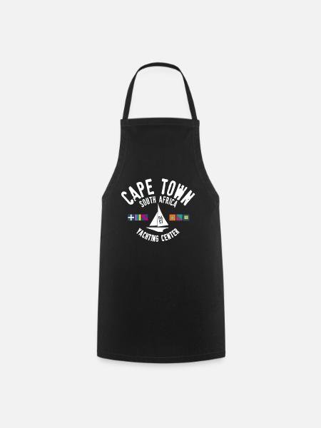 Cape Town yachting center - Cooking Apron - black