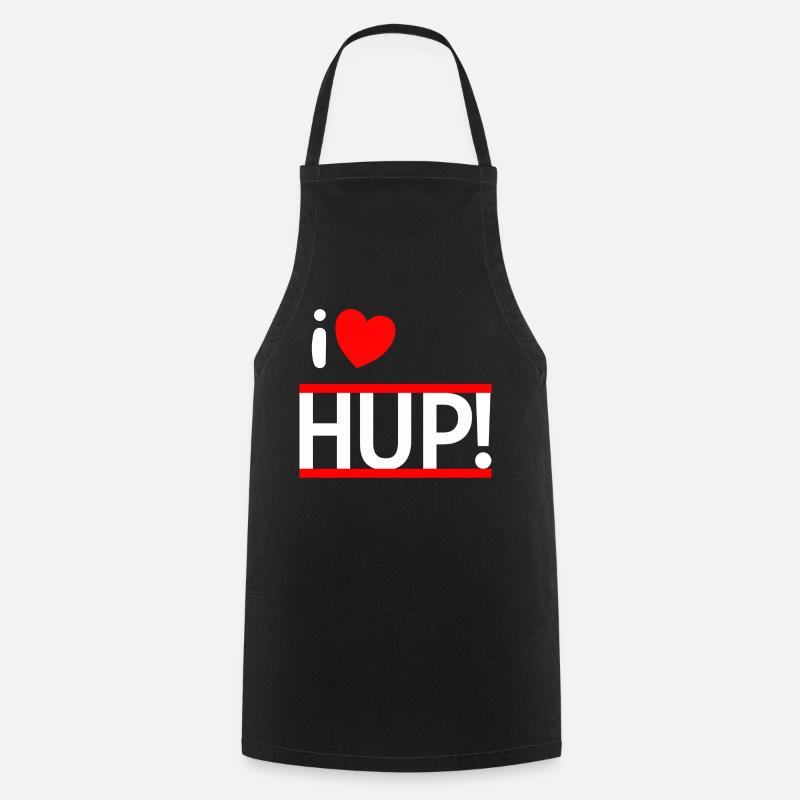 i LOVE HUP! - Kochschürze - Schwarz