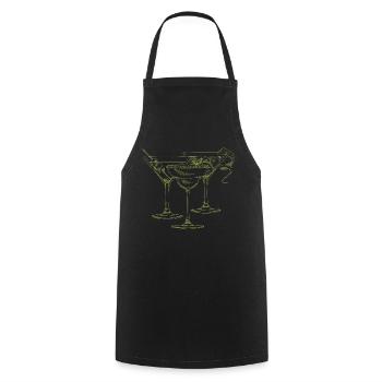 SIPPIN N SLURPIN BACKPRINT - Cooking Apron - black - Front - AI Model Male 185 dark (185cm)