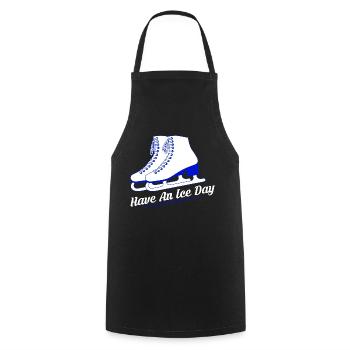Have An Ice Day Skating Skater - Cooking Apron - black - Front - AI Model Male 185 dark (185cm)