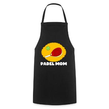 Padel Paddle Racket Tennis Sport I Gift - Cooking Apron - black - Front - AI Model Male 185 dark (185cm)