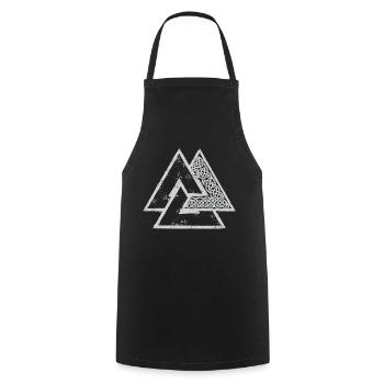 Viking symbols - Cooking Apron - black - Front - AI Model Male 185 dark (185cm)