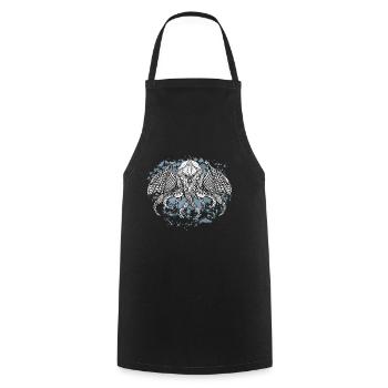 Cthulhu ink - Cooking Apron - black - Front - AI Model Male 185 dark (185cm)