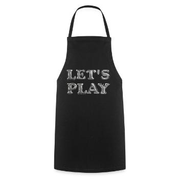 Laissez-nous jouer & érotisme & arts martiaux & sports - Tablier de cuisine - noir - Devant - AI Model Male 185 dark (185cm)