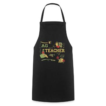 La formation des enseignants agricoles de demain - Tablier de cuisine - noir - Devant - AI Model Male 185 dark (185cm)