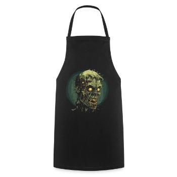 Zombie Halloween Horror Monster - Kochschürze - Schwarz - Vorne - AI Model Male 185 dark (185cm)