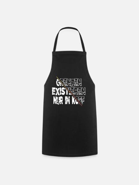 Gift Idea Male Humor Birthday Board - Cooking Apron - black