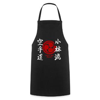 Karate Shorin Ryu Kanji Kampfkunst Japan - Kochschürze - Schwarz - Vorne - AI Model Male 185 dark (185cm)