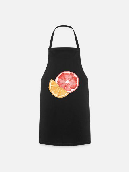 Obst - Kochschürze - Schwarz