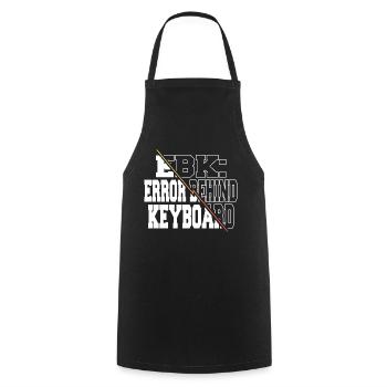 equestrian present idea quote computer freak - Cooking Apron - black - Front - AI Model Male 185 dark (185cm)