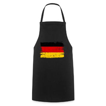 Germany Flag Flag Peace Vintage - Cooking Apron - black - Front - AI Model Male 185 dark (185cm)