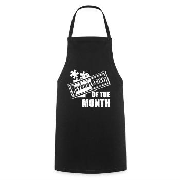 Psychologue du mois Thérapeute de la santé - Tablier de cuisine - noir - Devant - AI Model Male 185 dark (185cm)