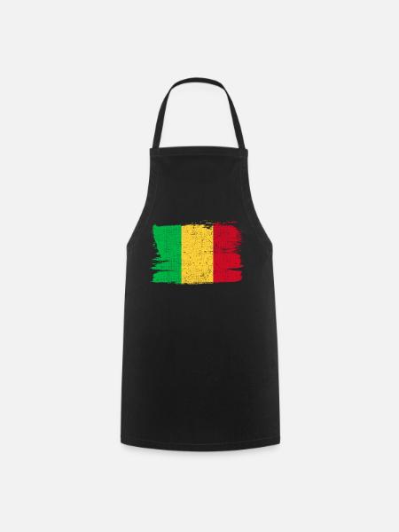 Mali Flagge Flagge Frieden Vintage - Kochschürze - Schwarz