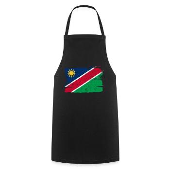 Namibia Flag Flag Peace Vintage - Cooking Apron - black - Front - AI Model Male 185 dark (185cm)