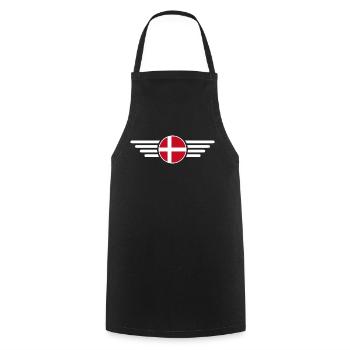 Danemark T-shirt Hygge - Tablier de cuisine - noir - Devant - AI Model Male 185 dark (185cm)