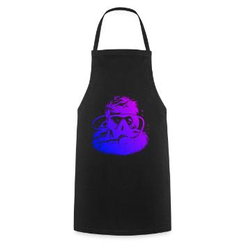 Scuba Diving Diver Diving Ladies Diving - Cooking Apron - black - Front - AI Model Male 185 dark (185cm)
