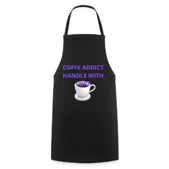 COFFE - Tablier de cuisine - noir - Devant - AI Model Male 185 dark (185cm)