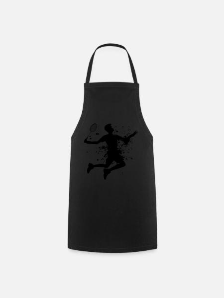 Squash Hommes Joueurs de badminton Femmes - Tablier de cuisine - noir