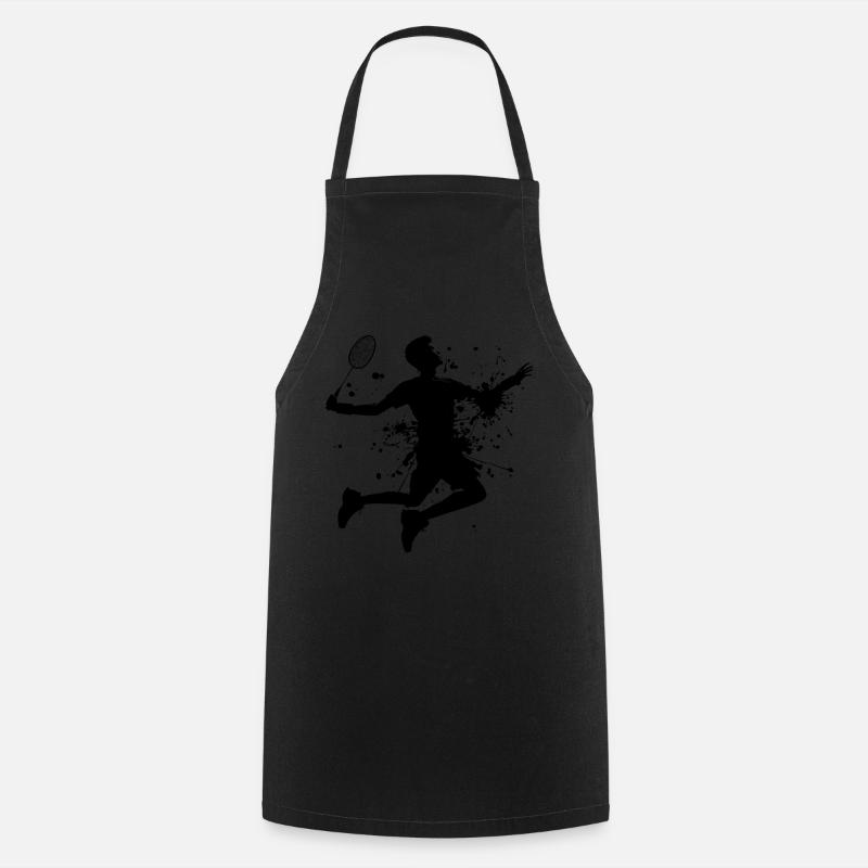 Squash Hommes Joueurs de badminton Femmes - Tablier de cuisine - noir