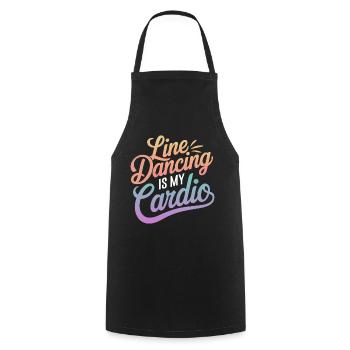 Danse en ligne Danseurs - Tablier de cuisine - noir - Devant - AI Model Male 185 dark (185cm)