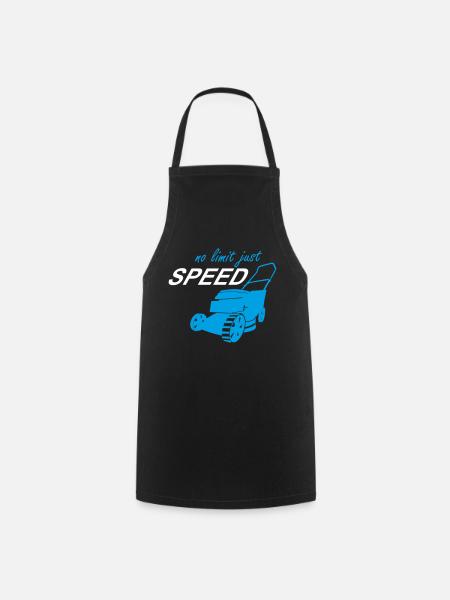Rasenmäher No Limit speed Gärtner Platzwart Garten - Kochschürze - Schwarz